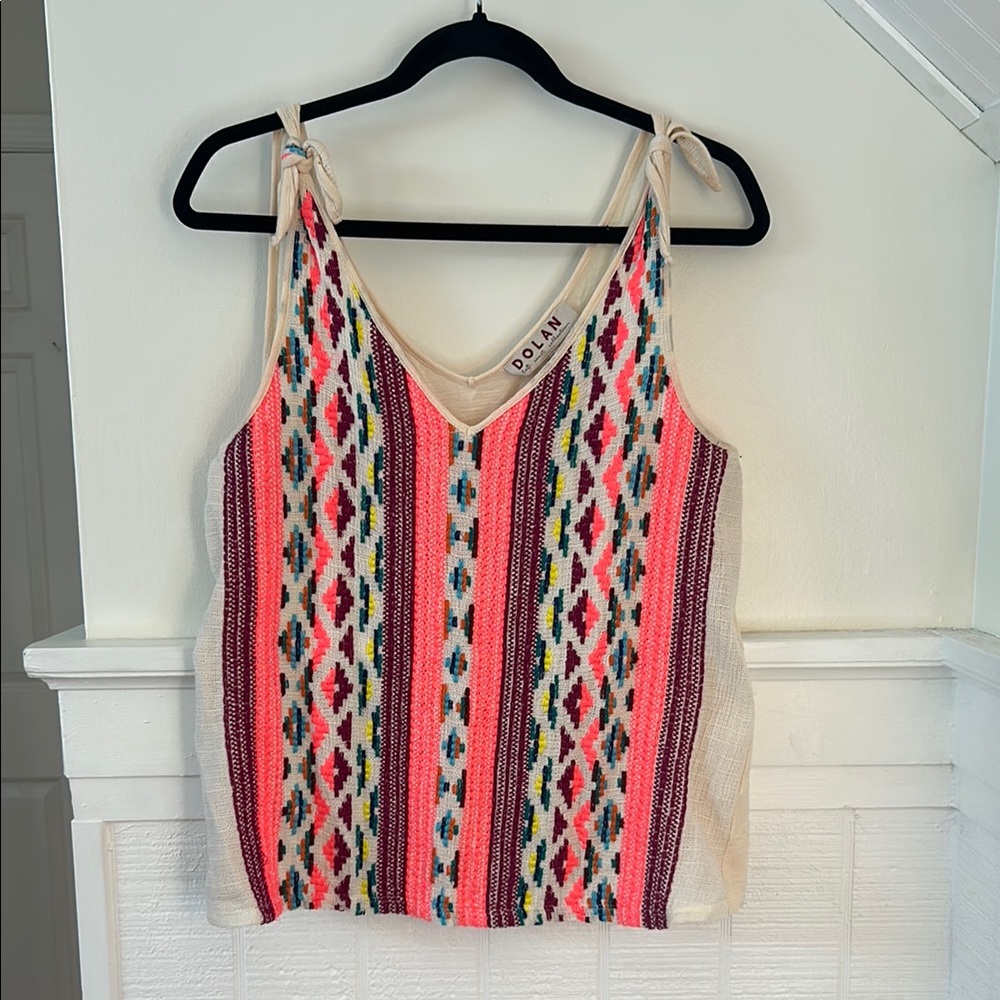 Anthropologie Multicolor Patterned Tank Top
